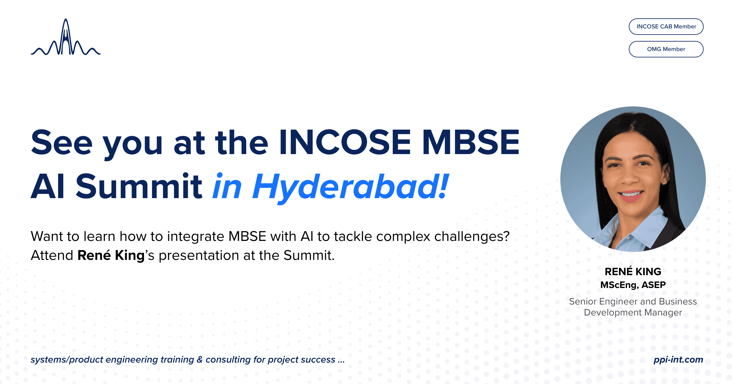 See you at the INCOSE MBSE AI Summit in Hyderabad! - PPI